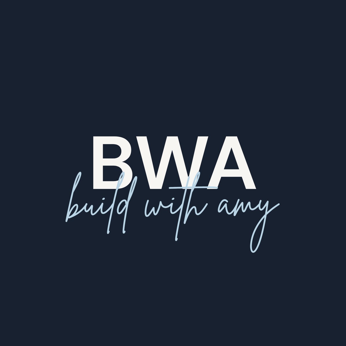 Build With Amy brand mark